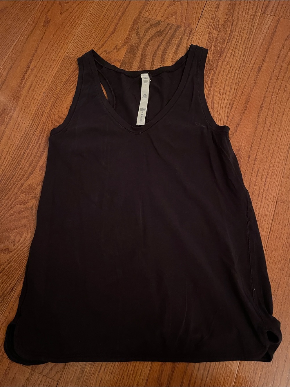 lululemon athletica Black V-Neck Tank Top